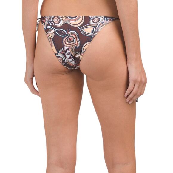ALC NEW Amina Brown Abstract Bikini Bottom Large - Picture 2 of 7